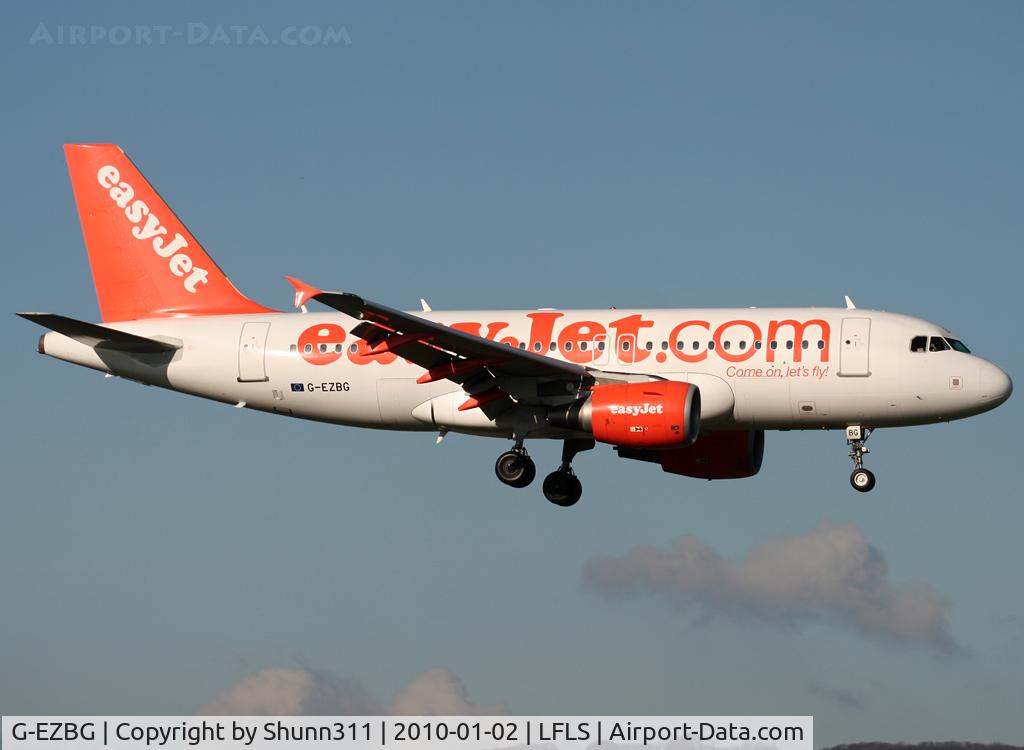 G-EZBG, 2006 Airbus A319-111 C/N 2946, Landing rwy 09