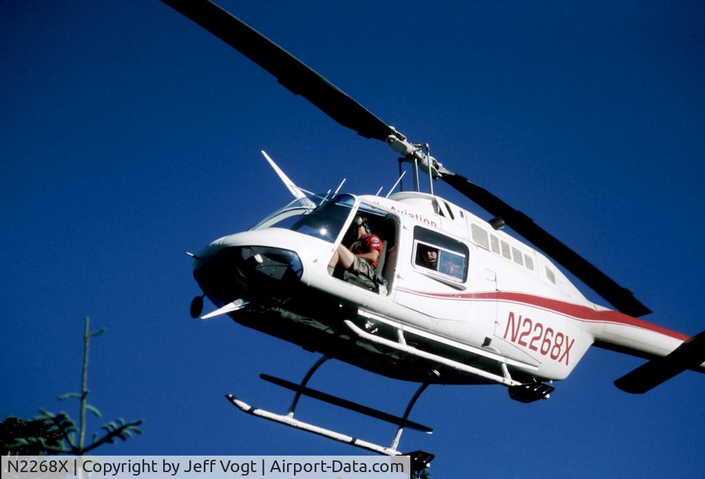 N2268X, Bell 206B JetRanger III C/N 3607, N2268X assisting with Search and Rescue @ Climber's Bivouac, Mt St Helens, July 2009