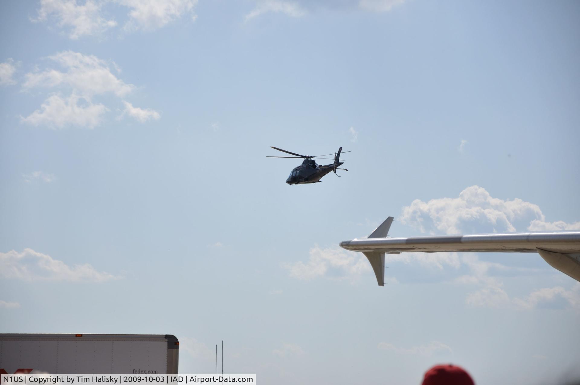 N1US, 2007 Agusta A-109S Grand C/N 22040, NIUS in flight IAD