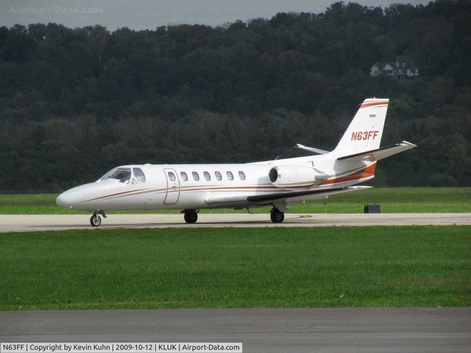 N63FF, 1990 Cessna 560 C/N 560-0063, Foxtrot Foxtrot, a frequent sight at KLUK