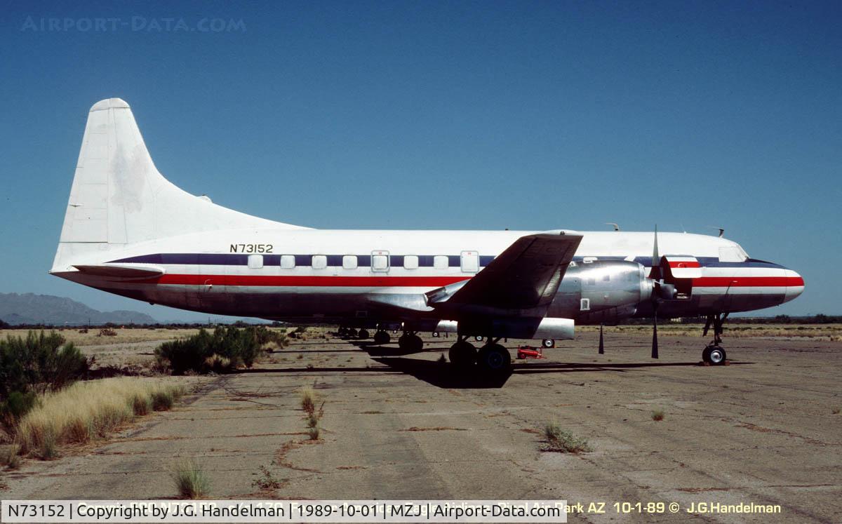 N73152, Convair 340-31 C/N 170, in storage at Pinal Air Park