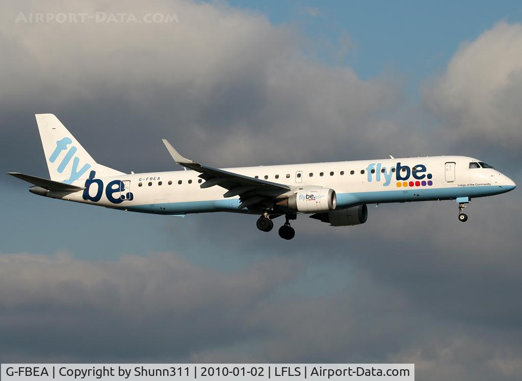 G-FBEA, 2006 Embraer 195LR (ERJ-190-200LR) C/N 19000029, Landing rwy 09