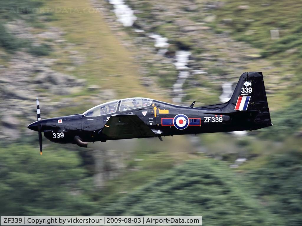 ZF339, 1991 Short S-312 Tucano T1 C/N S103/T74, Royal Air Force. Operated by 72 (R) Squadron. Thirlmere, Cumbria.