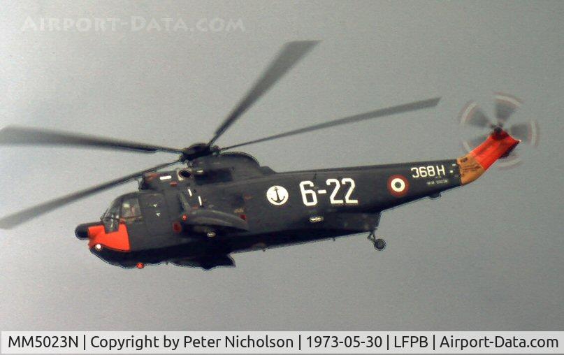 MM5023N, Agusta SH-3D Sea King C/N 6020, SH-3D Sea King of the Italian Navy at the 1973 Paris Airshow held at Le Bourget.