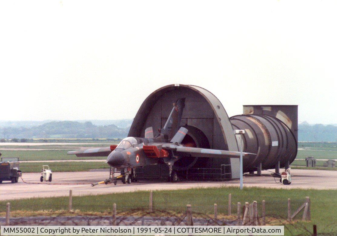 MM55002, Panavia Tornado IDS(T) C/N 080/IST003/5005, Tornado IDS of the Italian component of the Tri-National Tornado Training Establishment at RAF Cottesmore in May 1991.