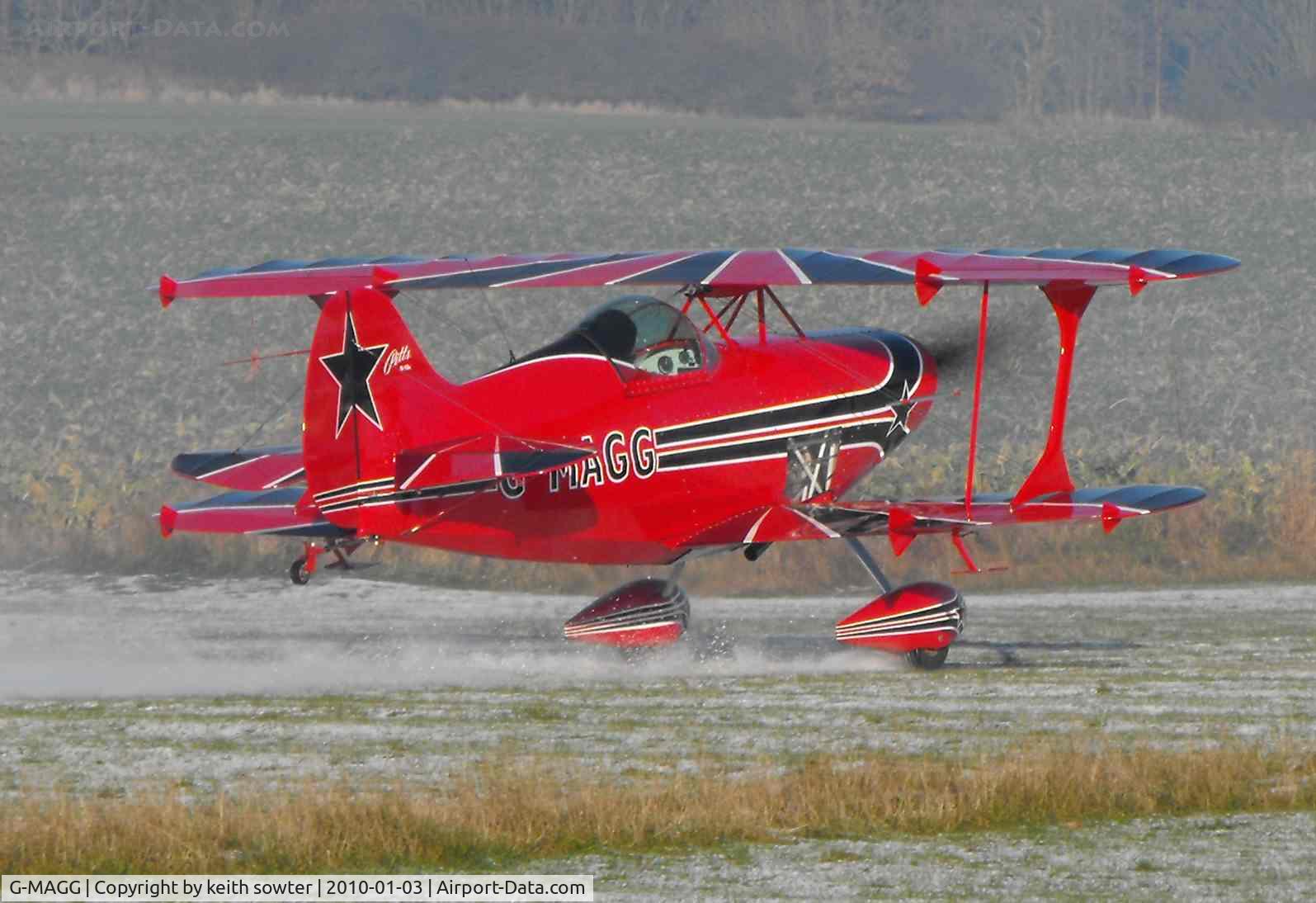 G-MAGG, 1983 Pitts S-1SE Special C/N PFA 009-10873, Visitor at Northrepps 3/1/2010