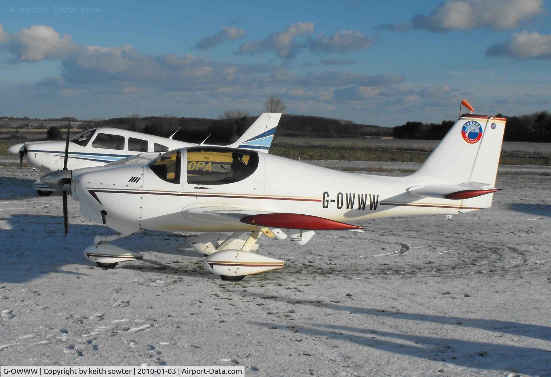 G-OWWW, 2003 Europa Tri-Gear C/N PFA 247-12683, Visitor at Northrepps 3/1/2010