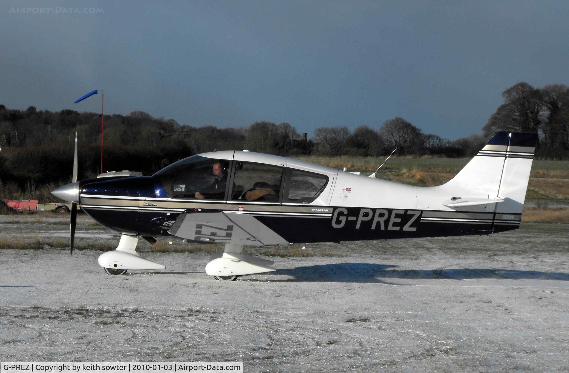 G-PREZ, 2002 Robin DR-400-500 President C/N 38, Visitor at Northrepps 3/1/2010