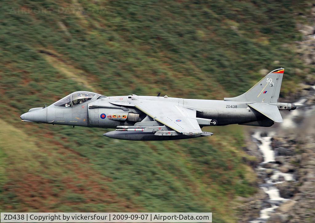 ZD438, British Aerospace Harrier GR.7 C/N P50, Royal Air Force Harrier GR9. Operated by 4 Squadron, coded '50'. Dunmail Raise, Cumbria.