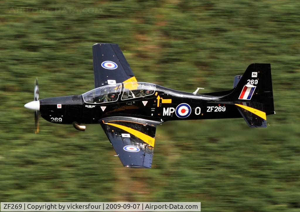 ZF269, 1991 Short S-312 Tucano T1 C/N S070/T53, Royal Air Force. Operated by 76 (R) Squadron, coded 'MP-O'. Dunmail Raise, Cumbria.
