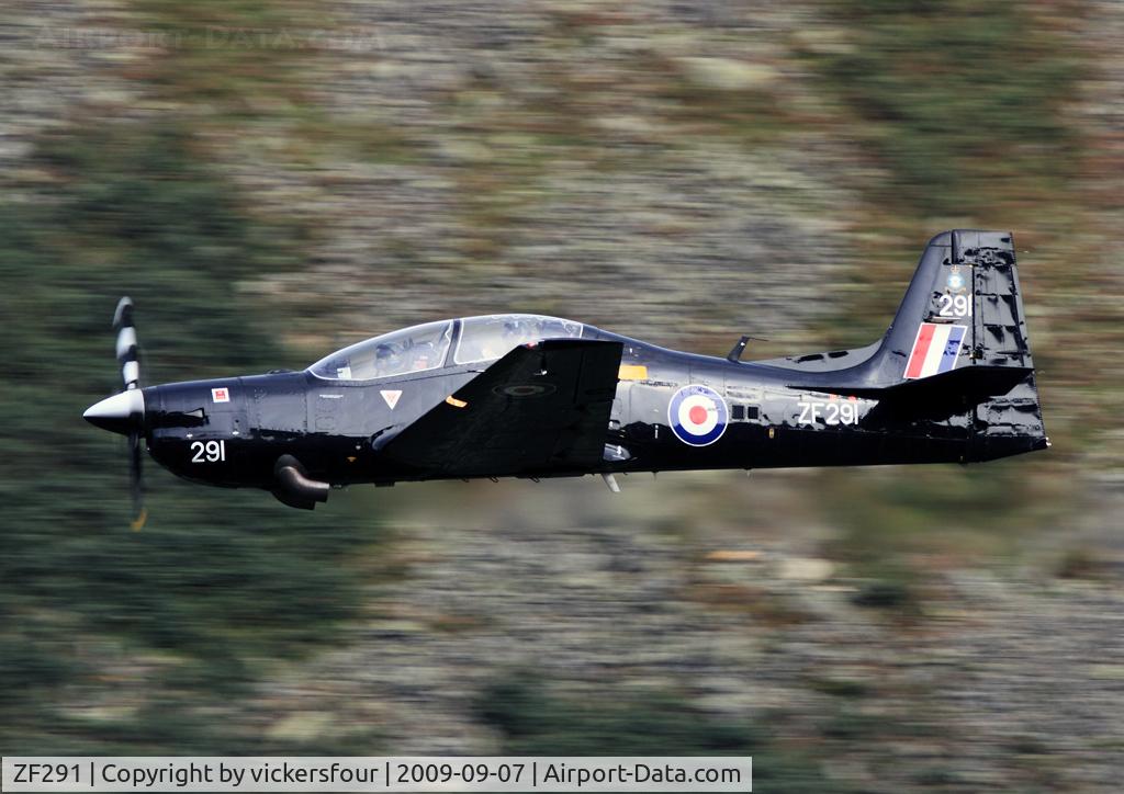 ZF291, 1991 Short S-312 Tucano T1 C/N S091/T62, Royal Air Force Tucano T1 (c/n S91/T62). Operated by 1 FTS. Dunmail Raise, Cumbria.