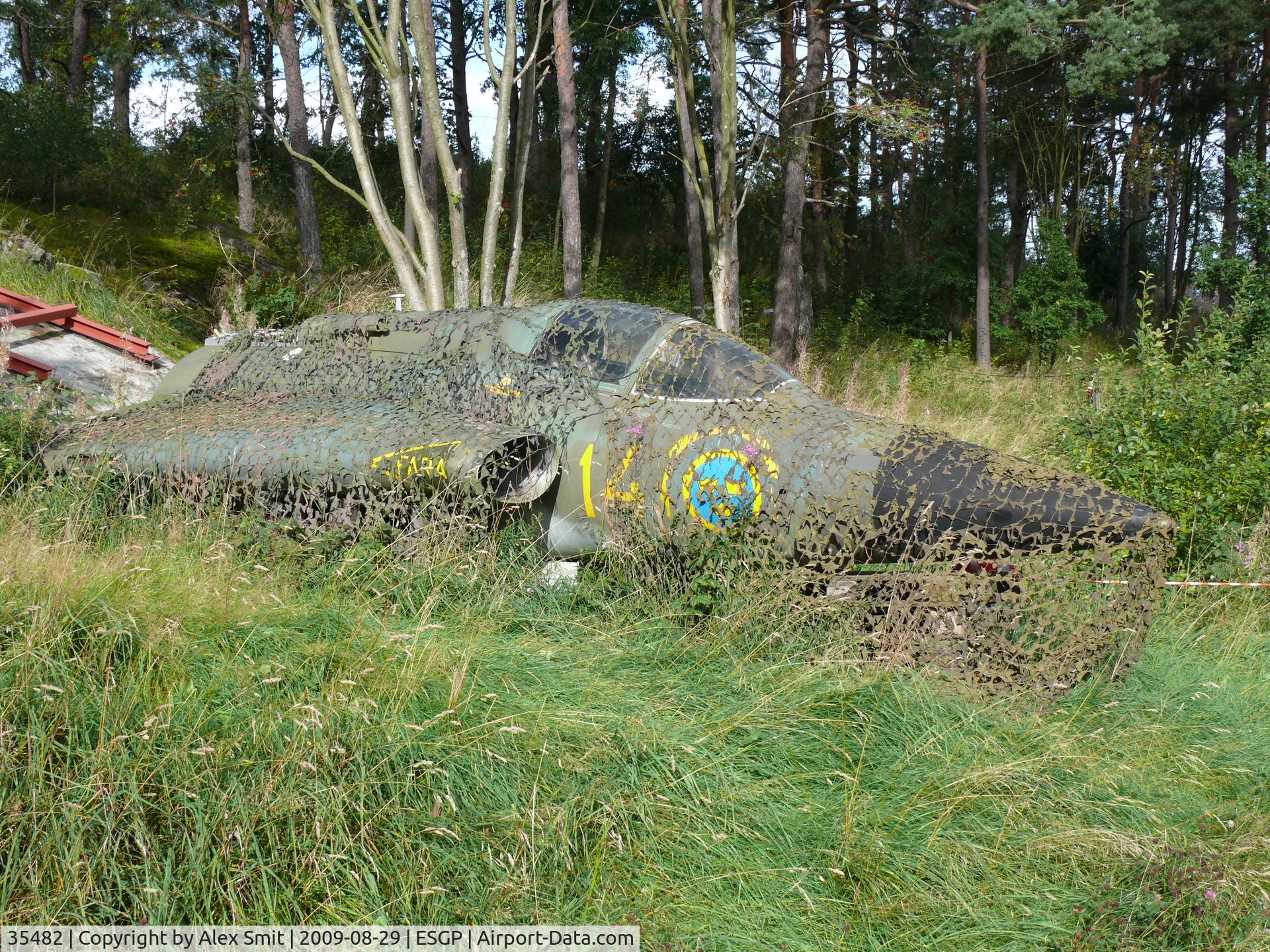 35482, Saab J35F-2 Draken C/N 35-482, SAAB SKJ35F Draken 35482/14 Swedish Air Force
