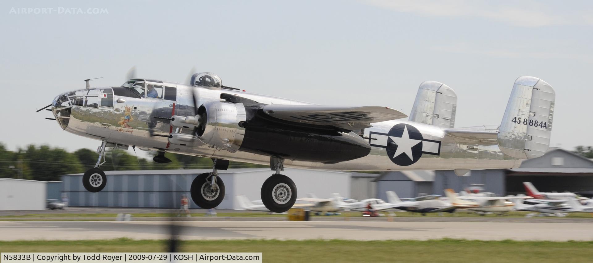 N5833B, 1945 North American B-25J Mitchell Mitchell C/N 108-47735, EAA AIRVENTURE 2009