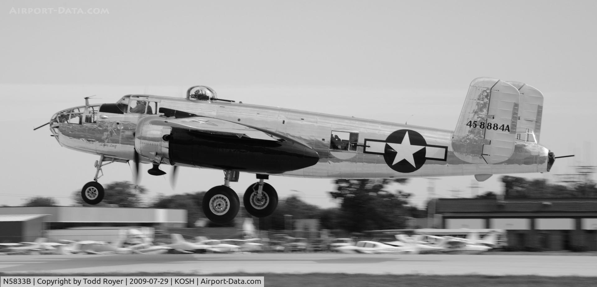 N5833B, 1945 North American B-25J Mitchell Mitchell C/N 108-47735, EAA AIRVENTURE 2009