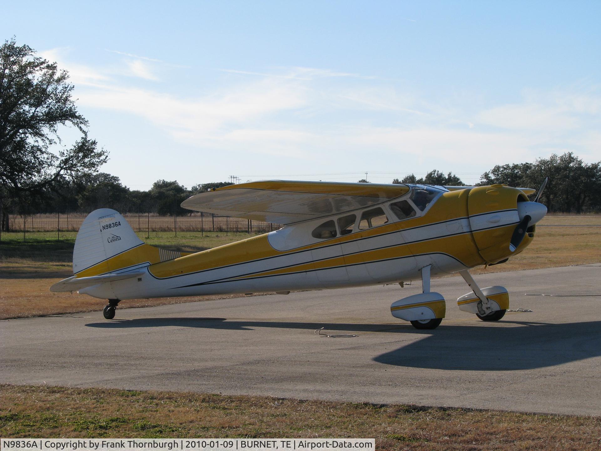 N9836A, 1950 Cessna 195 C/N 7529, Beautiful 1950 Cessna 195