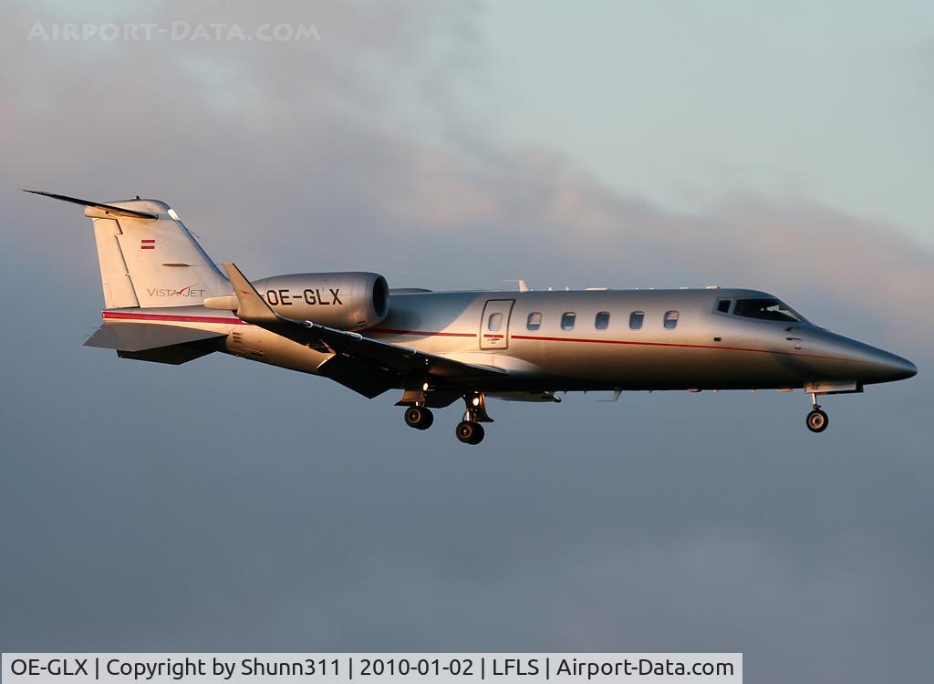 OE-GLX, 2007 Learjet 60 C/N 60-332, Landing rwy 09
