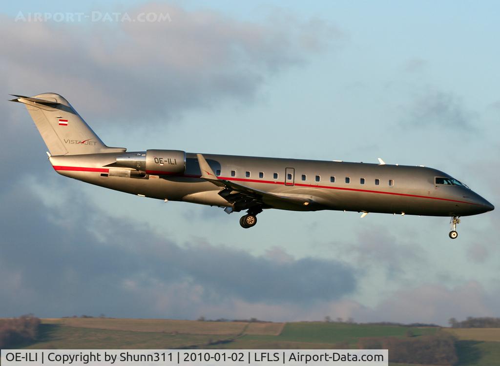 OE-ILI, 2005 Bombardier Challenger 850 (CL-600-2B19) C/N 8048, Landing rwy 09