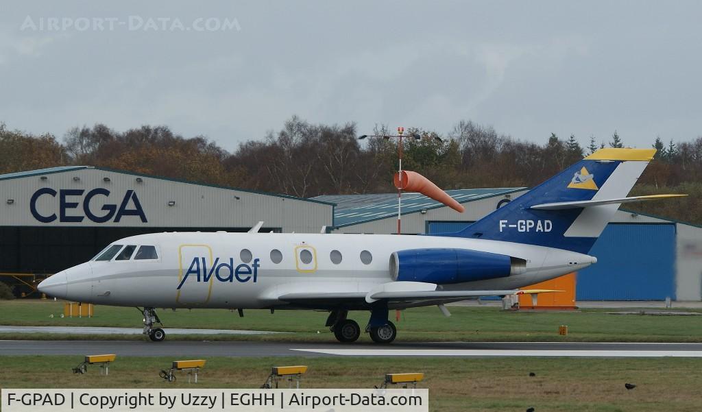 F-GPAD, 1973 Dassault Falcon (Mystere) 20E C/N 280, Falcon 20 Aviation Defence Service @ EGHH