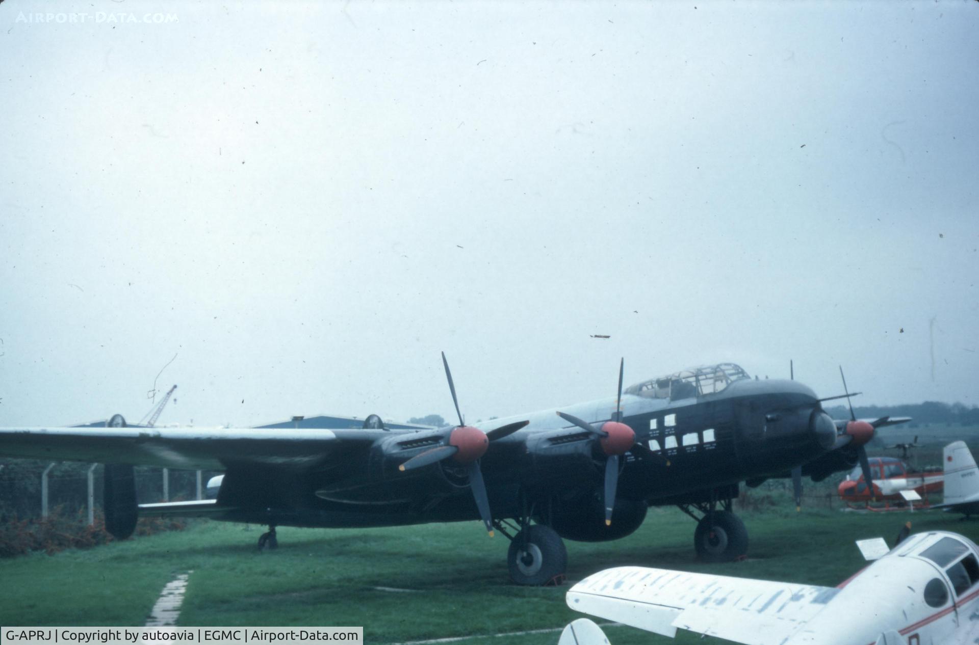 G-APRJ, Avro 694 Lincoln B.2 C/N Not found G-APRJ, Historic Aircraft Museum , Southend around 1977/78