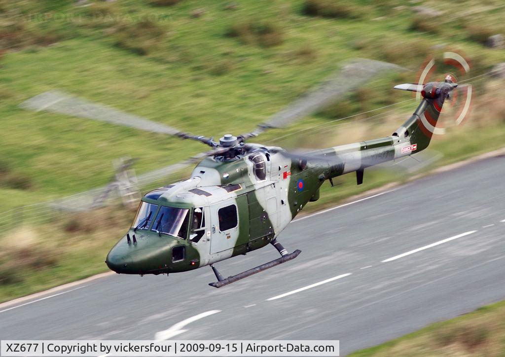 XZ677, 1982 Westland Lynx AH.7 C/N 242, Army Air Corps Lynx AH7 (c/n 242). Operated by 9 Regiment. Dunmail Raise, Cumbria.