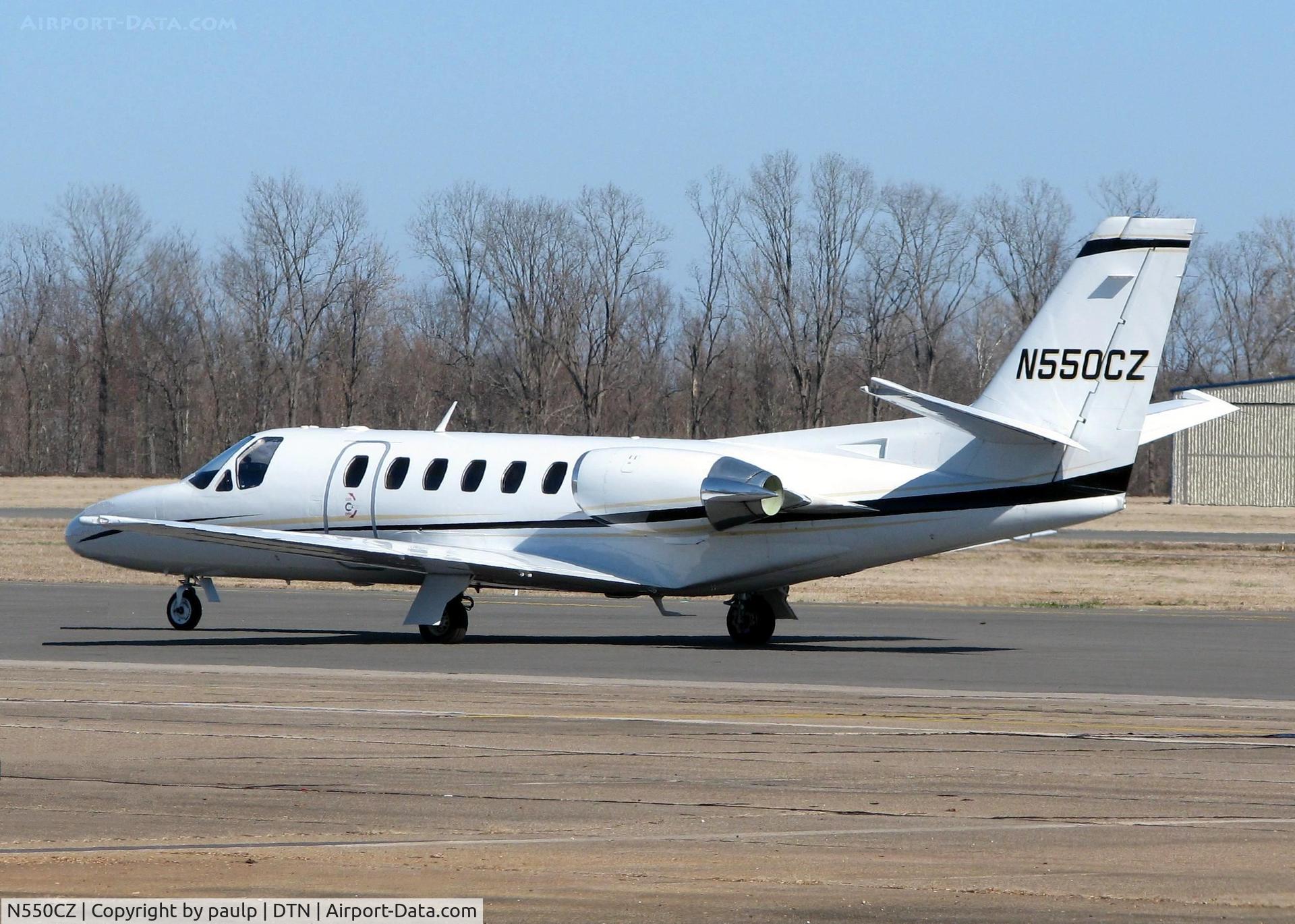 N550CZ, 1987 Cessna S550 Citation IIS C/N S550-0128, At Downtown Shreveport.