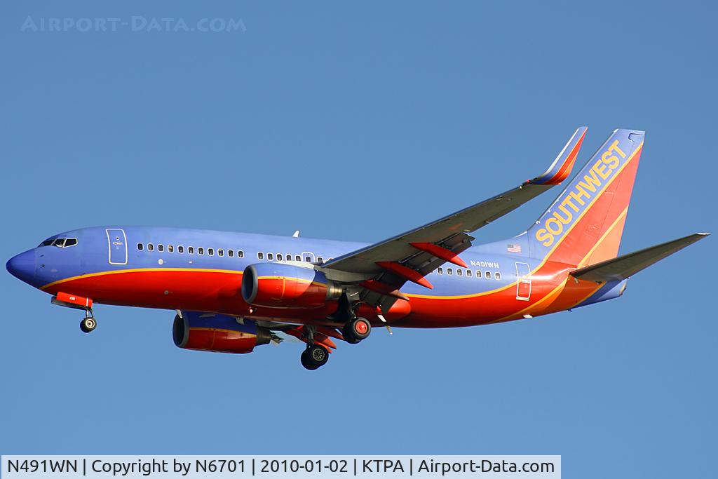 N491WN, 2004 Boeing 737-7H4 C/N 33867, Southwest