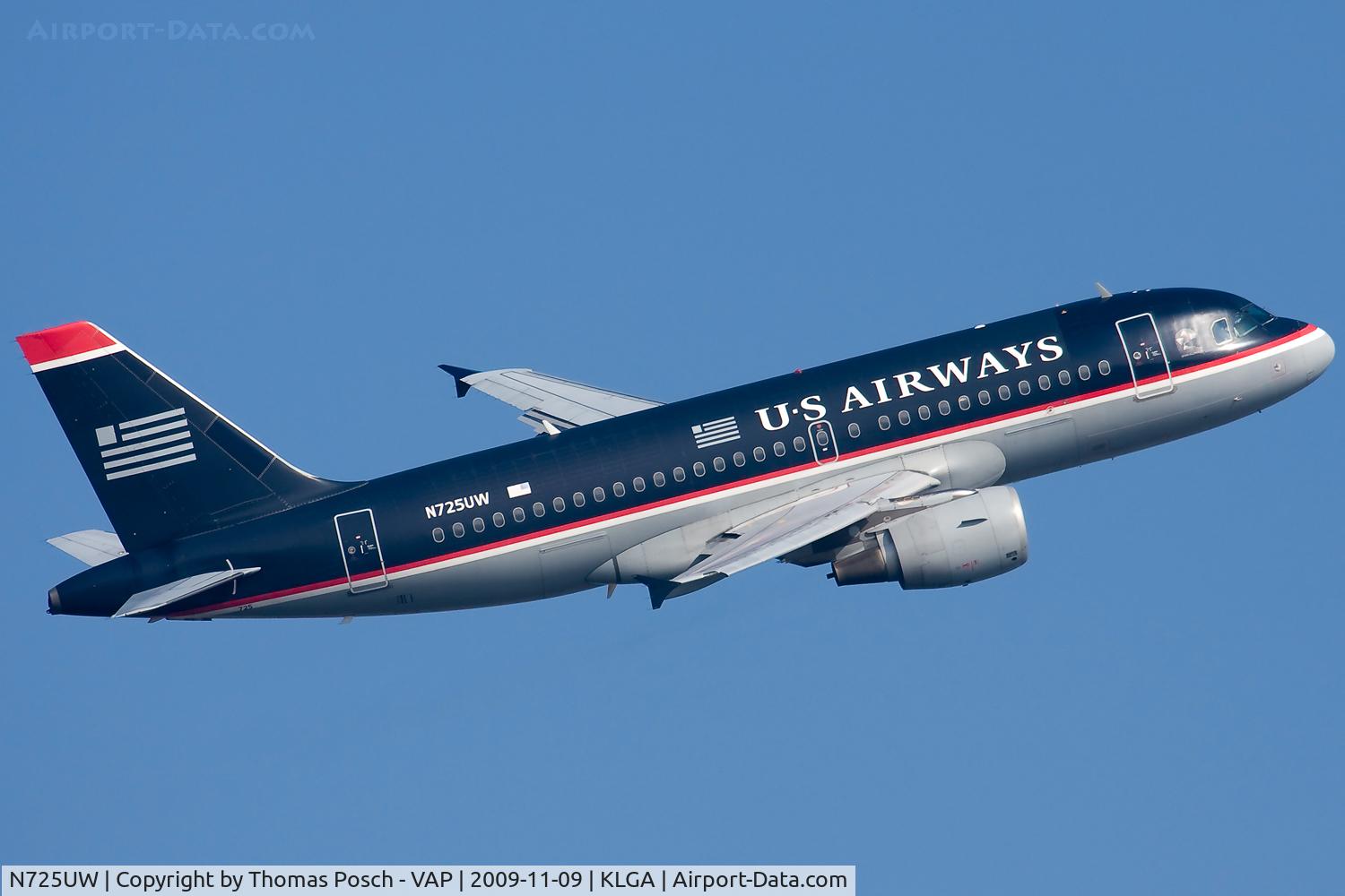 N725UW, 1999 Airbus A319-112 C/N 1135, US Airways