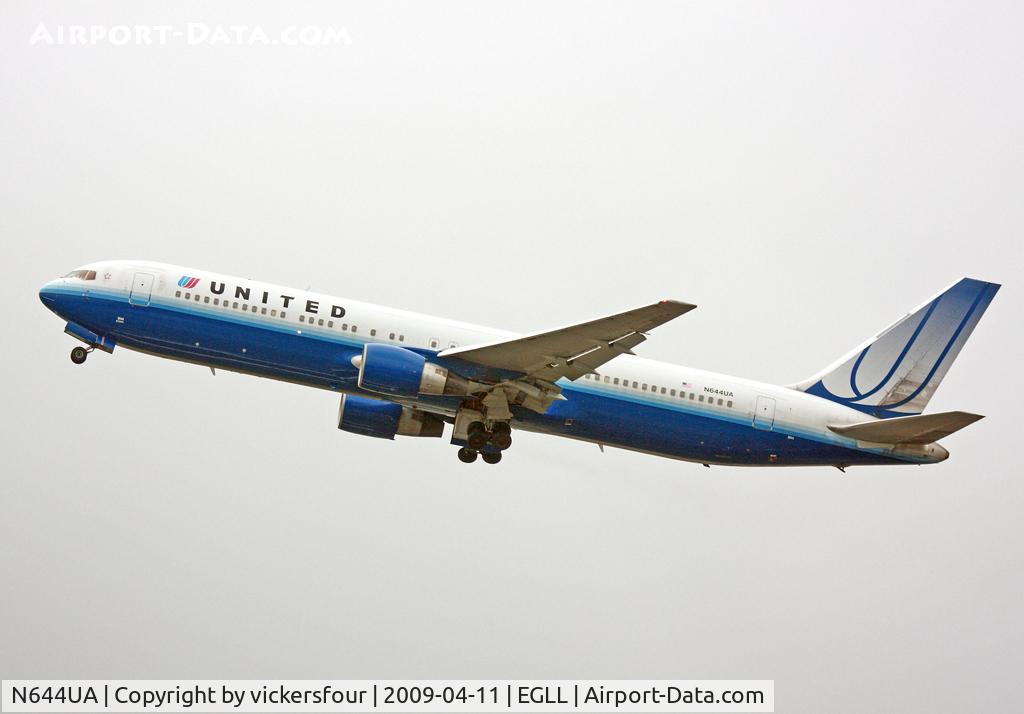 N644UA, 1991 Boeing 767-322 C/N 25094, United Airlines