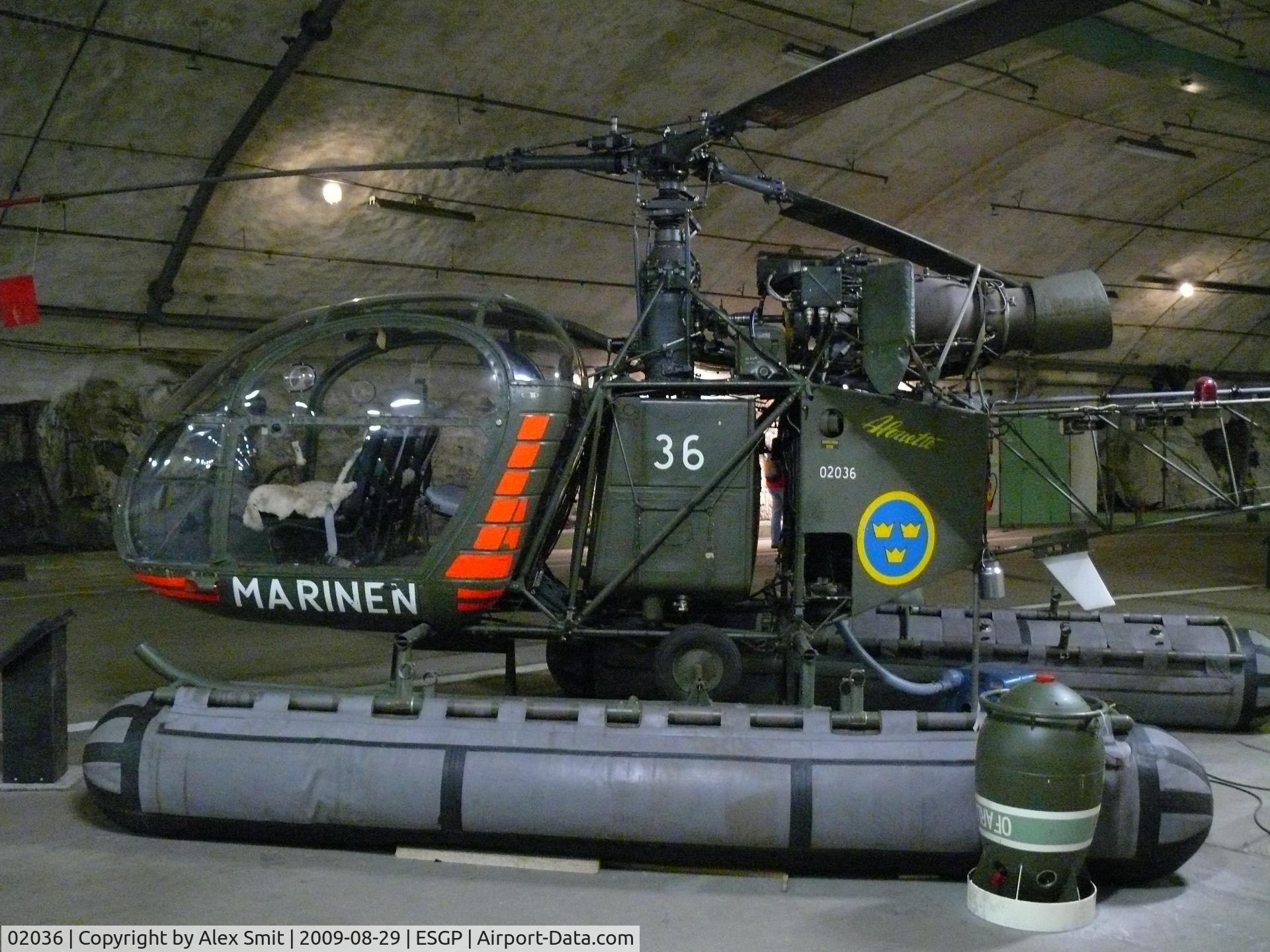 02036, Saab Hkp2 Alouette II (SE-3130) C/N 1246/C101, Sud Aviation Se3130/HKP2 Alouette II 2036/36 Swedish Navy