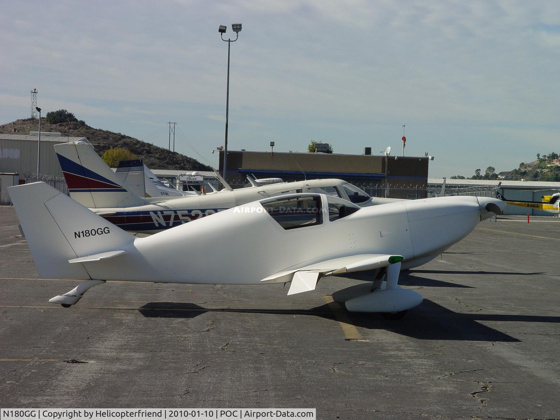 N180GG, 1988 Stoddard-Hamilton Glasair SH-2 C/N 598, Parked while visiting