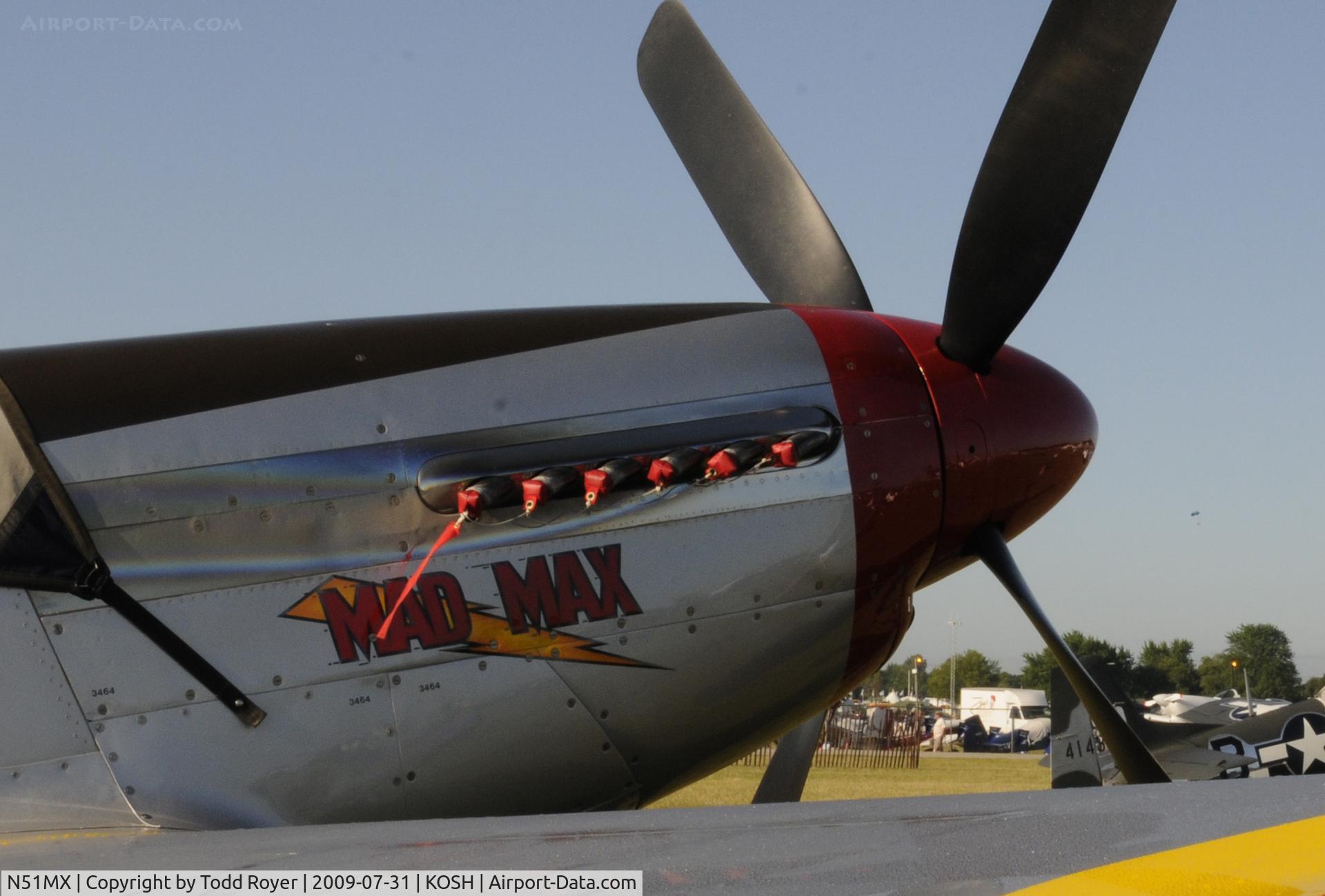 N51MX, 1944 North American F-51D Mustang C/N 45-11559, EAA AIRVENTURE 2009