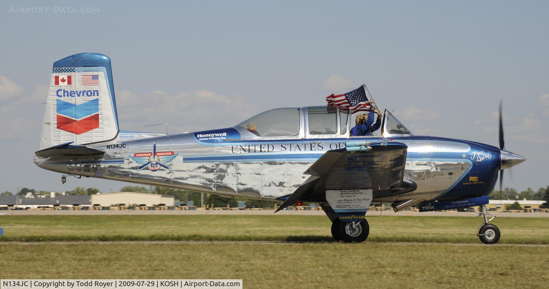 N134JC, 1955 Beech T-34-A (A45) Mentor C/N G-812, EAA AIRVENTURE 2009