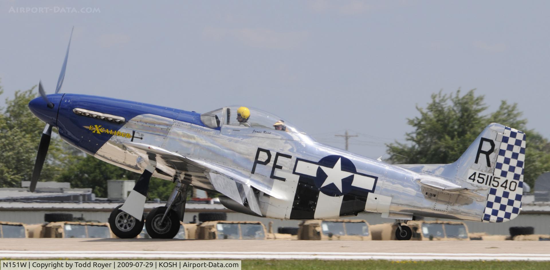N151W, 1945 North American F-51D Mustang C/N 124-48293, EAA AIRVENTURE 2009