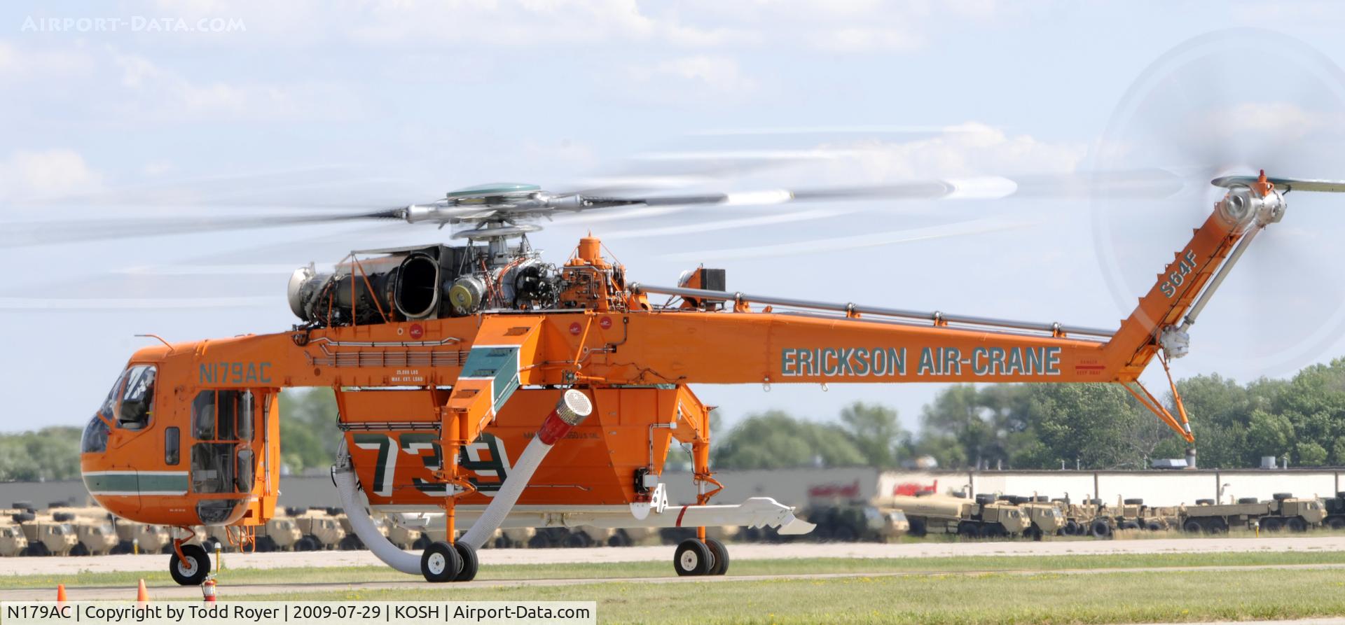N179AC, 1970 Sikorsky S-64F Skycrane C/N 64091, EAA AIRVENTURE 2009