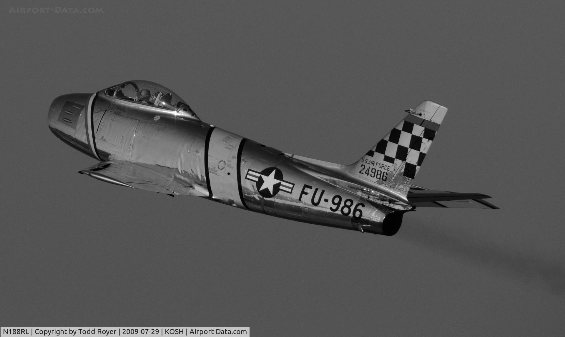 N188RL, 1952 North American F-86F Sabre C/N 191-682, EAA AIRVENTURE 2009