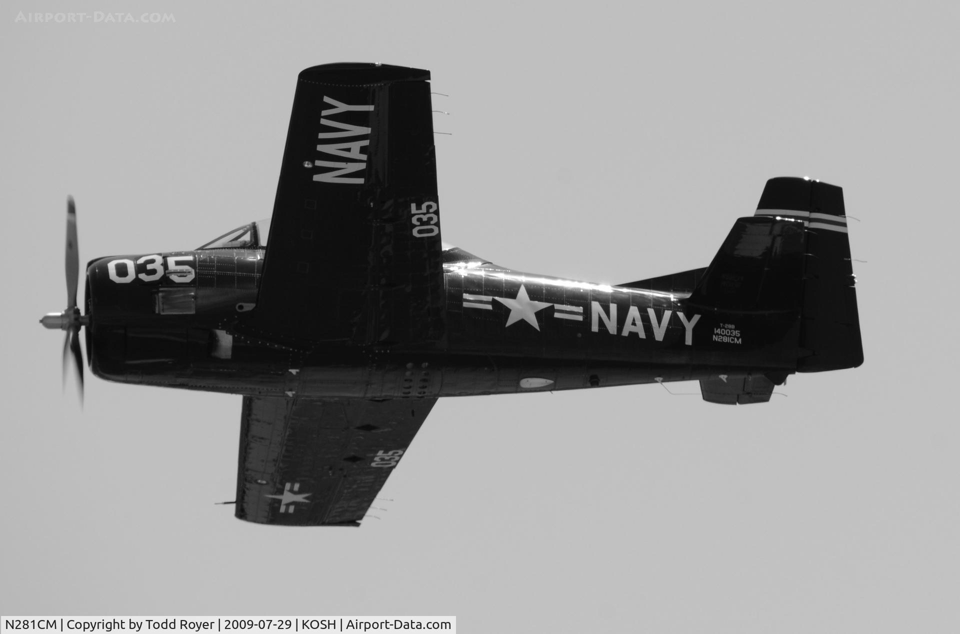 N281CM, 1955 North American T-28B Trojan C/N 219-34, EAA AIRVENTURE 2009