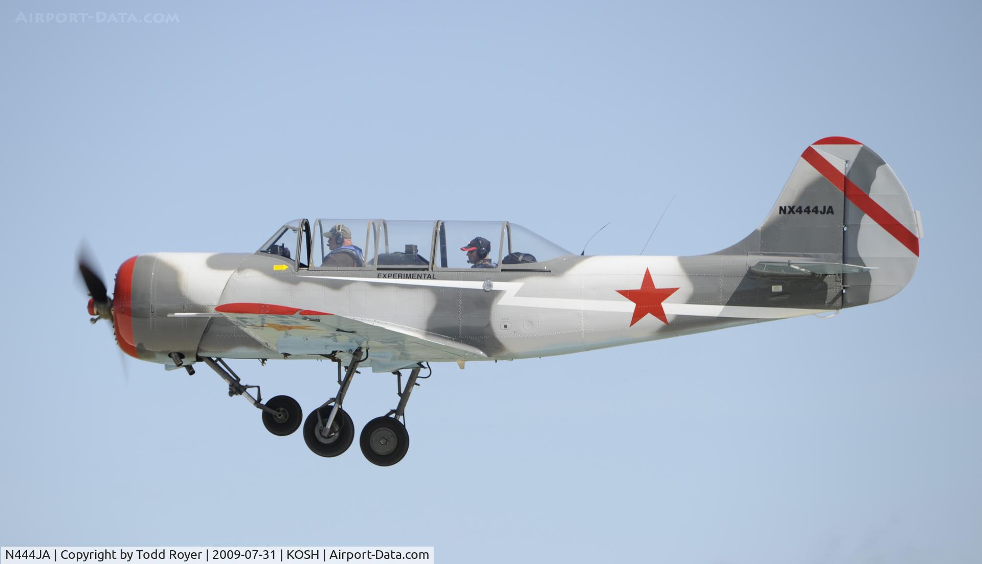 N444JA, 1993 Yakovlev (Aerostar) Yak-52 C/N 9311613, EAA AIRVENTURE 2009