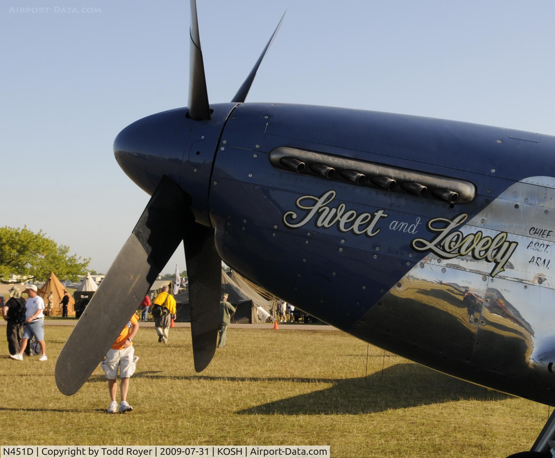 N451D, 1944 North American P-51D Mustang C/N 44-73279BB, EAA AIRVENTURE 2009
