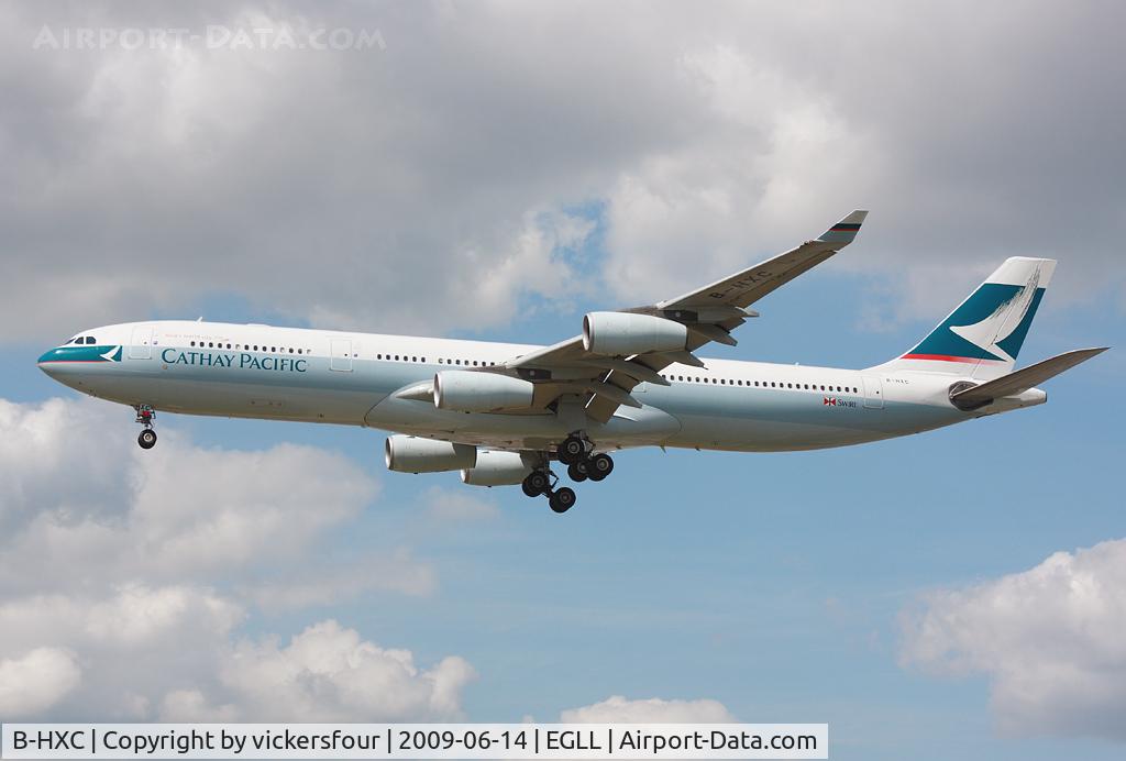 B-HXC, Airbus A340-313 C/N 142, Cathay Pacific Airways