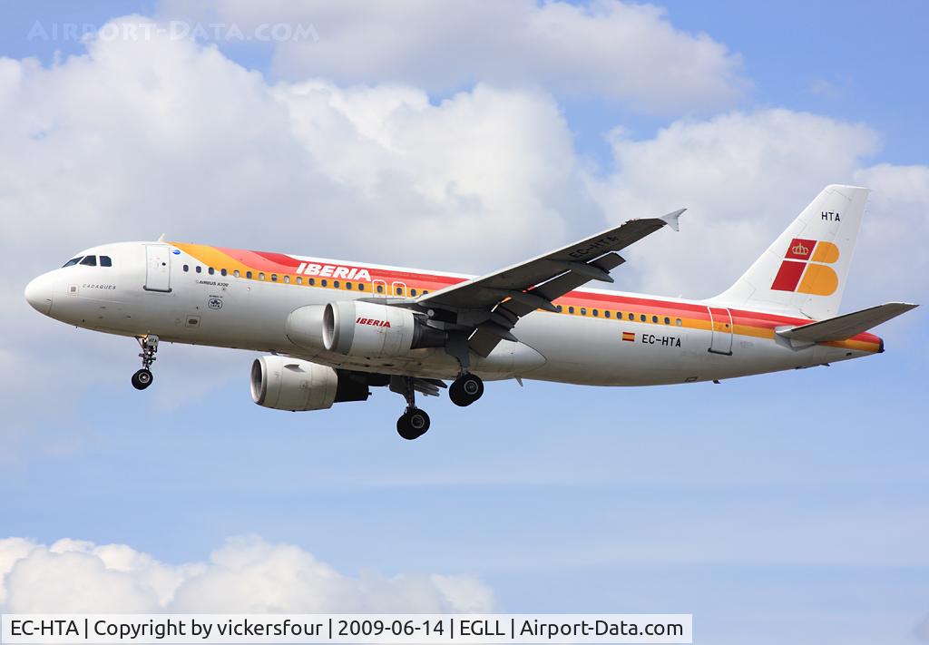 EC-HTA, 2001 Airbus A320-214 C/N 1516, Iberia