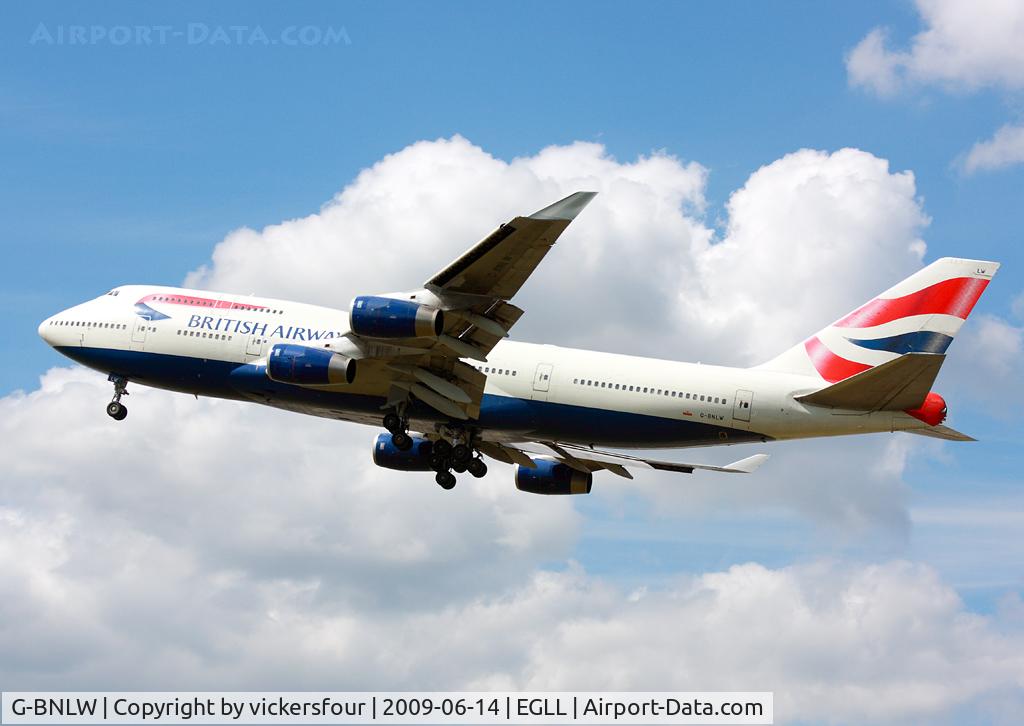 G-BNLW, 1992 Boeing 747-436 C/N 25432, British Airways
