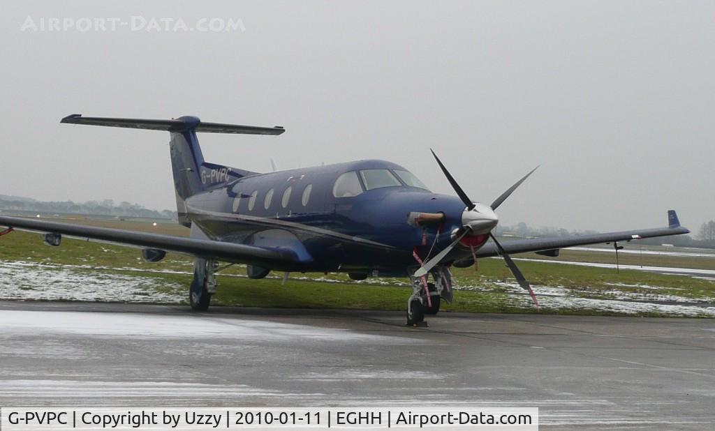 G-PVPC, 2005 Pilatus PC-12/45 C/N 632, G-PVPC @ EGHH 11 JAN 2010