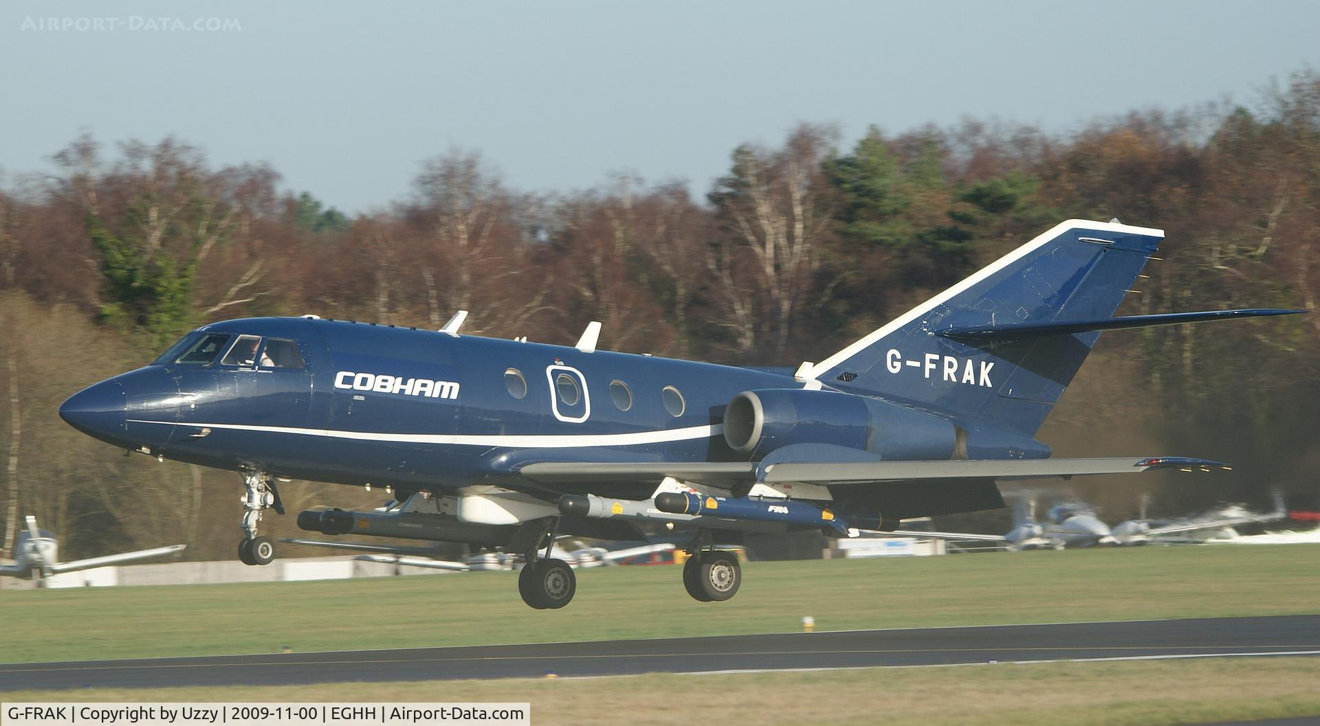G-FRAK, 1969 Dassault Falcon 20D C/N 213, G-FRAK COBHAM AVIATION @ EGHH