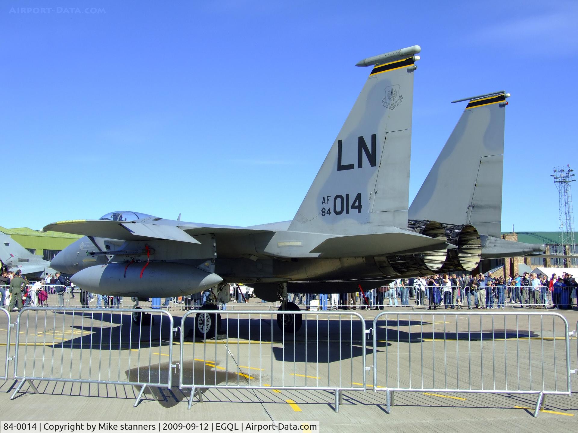 84-0014, 1984 McDonnell Douglas F-15C Eagle C/N 0923/C317, A Grim reapers F-15C At RAF Leuchars airshow '09