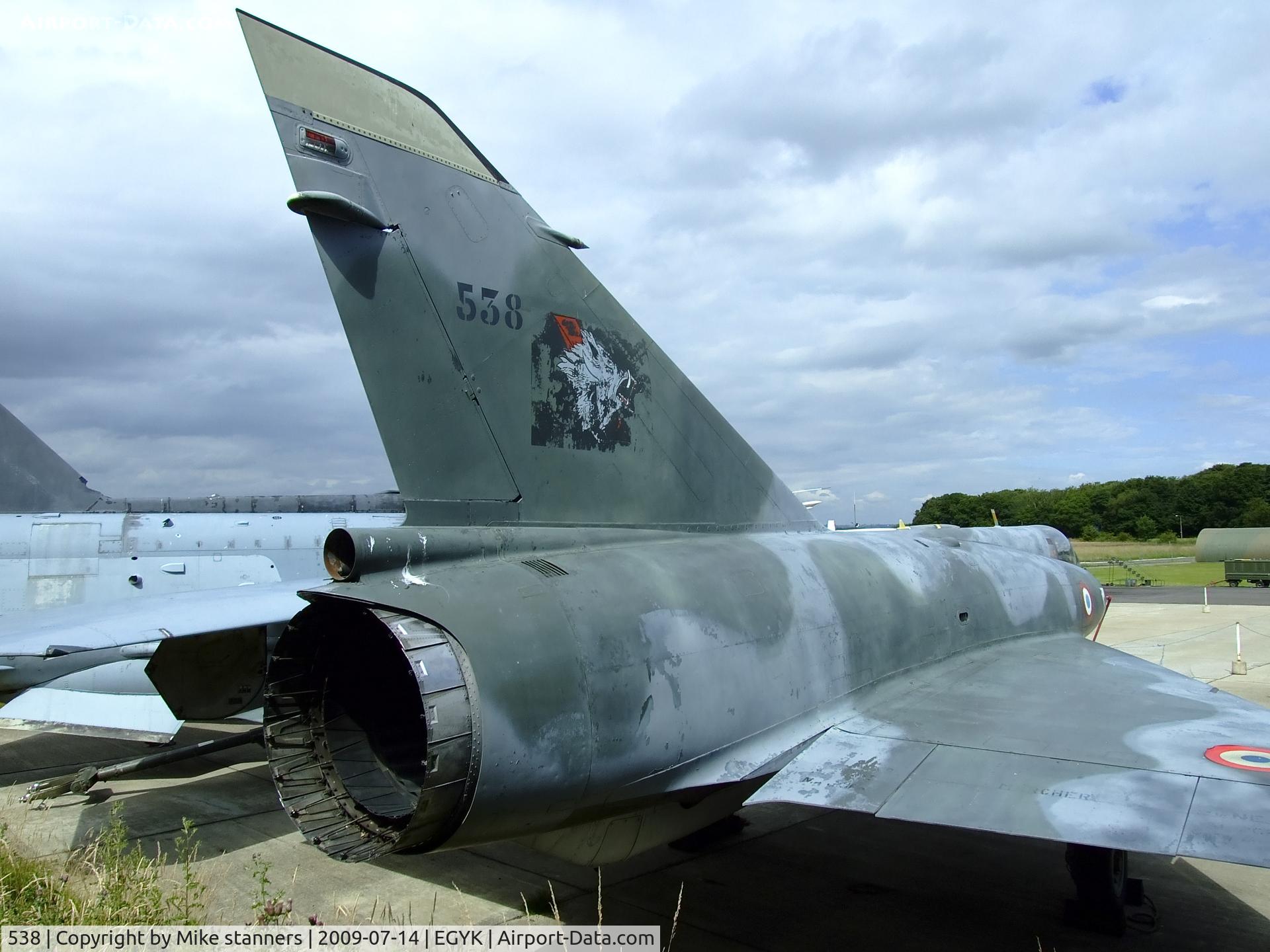 538, Dassault Mirage IIIE C/N 538, Mirage IIIE 3-QH in the markings of EC3/3 at Elvington