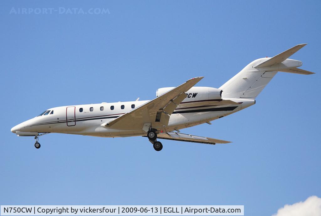 N750CW, 1996 Cessna 750 Citation X Citation X C/N 750-0008, Privately operated