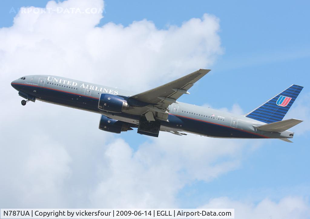 N787UA, 1997 Boeing 777-222 C/N 26939, United Airlines
