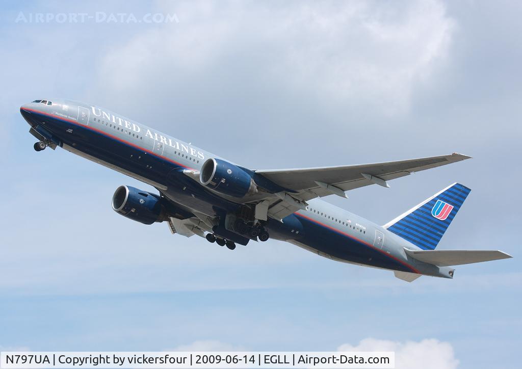 N797UA, 1998 Boeing 777-222 C/N 26924, United Airlines