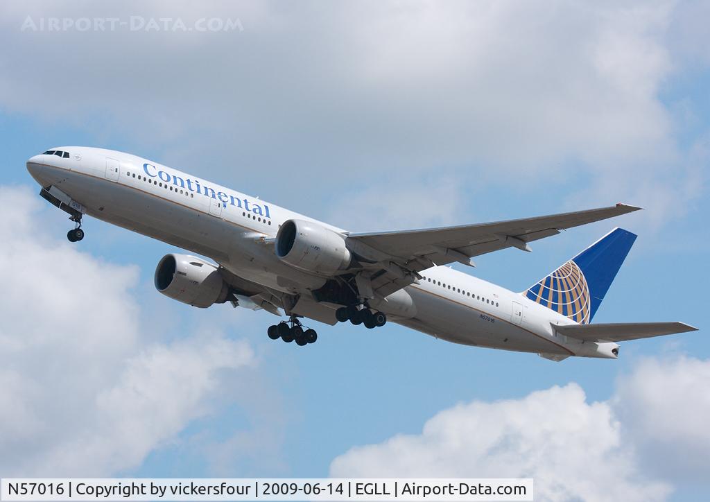 N57016, 2000 Boeing 777-224 C/N 28679, Continental Airlines