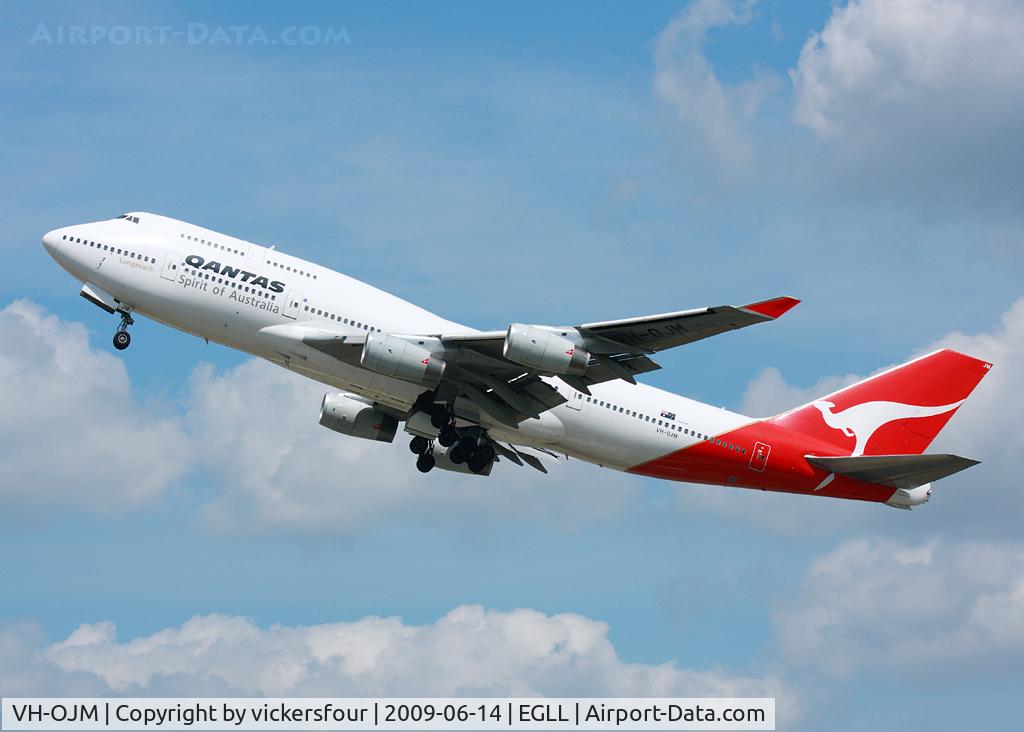 VH-OJM, 1991 Boeing 747-438 C/N 25245, Qantas